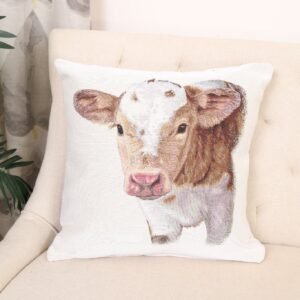 Dvipusis pagalvės užvalkalas Žalmargė karvutė, Double-sided cushion cover Spotted Cow