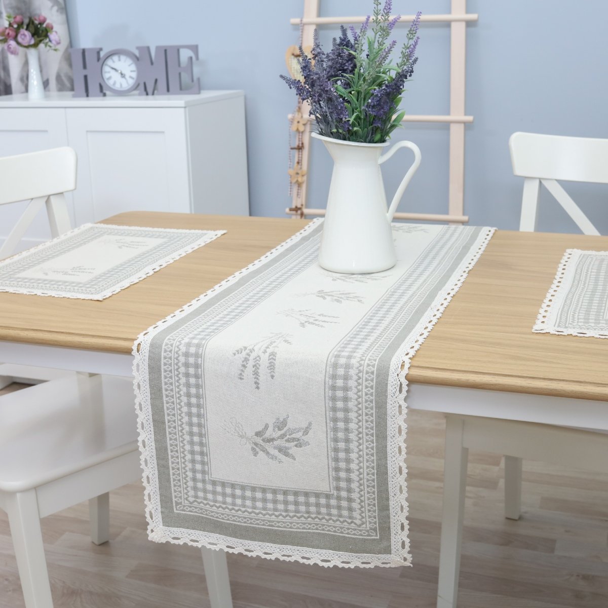 Cotton Table runner Lavenders