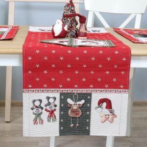 Christmas Table Runner Merry Holidays