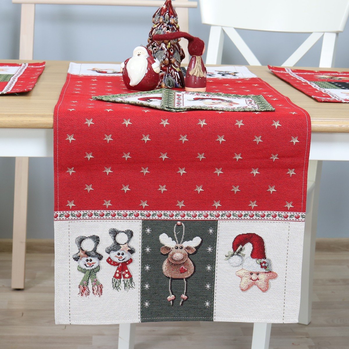 Christmas Table Runner Merry Holidays