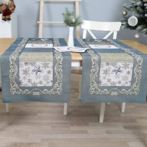 Christmas Table Runner Festive Mosaic