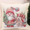Dvipusis pagalvės užvalkalas Šventines nuotaikos senelis