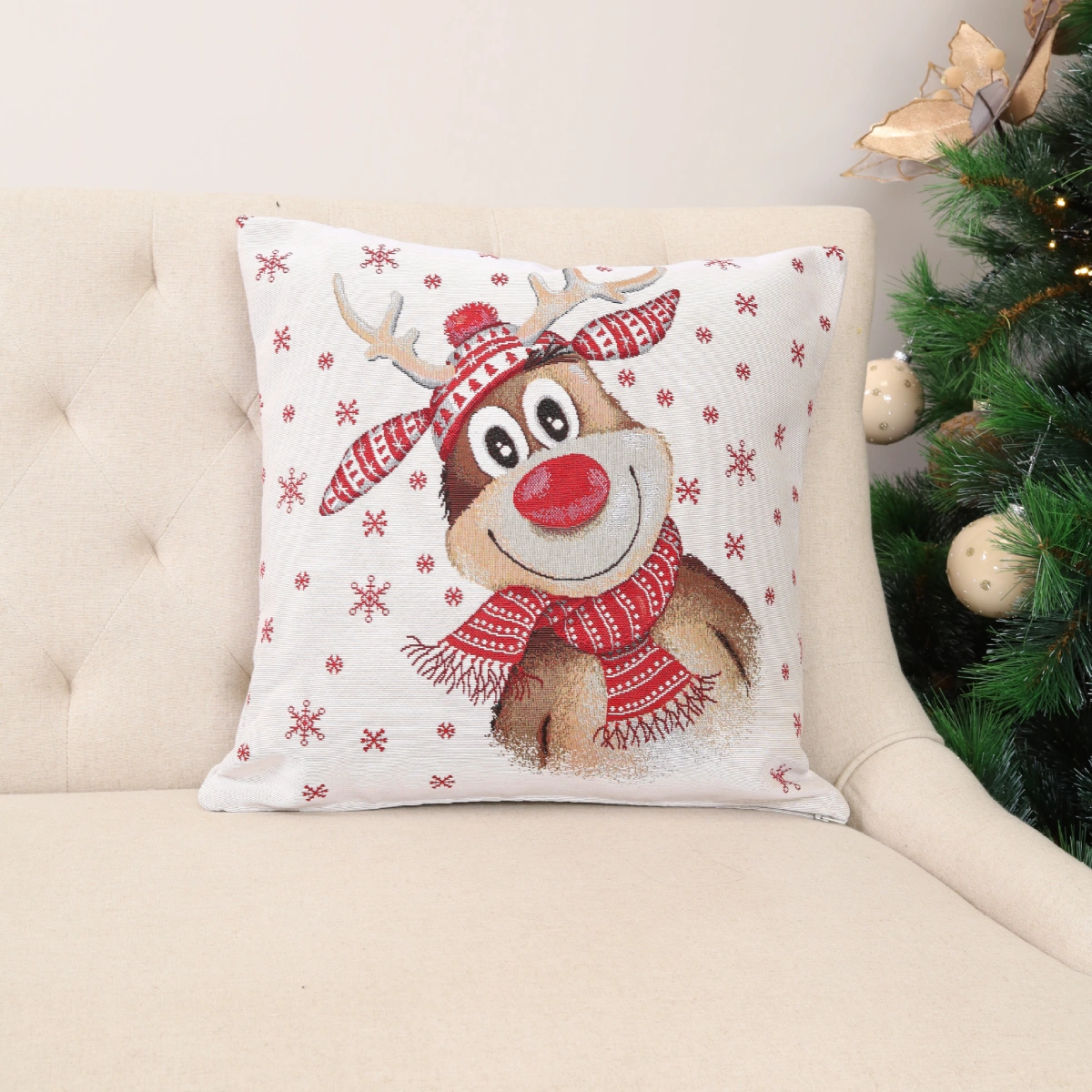 Dvipusis pagalvės užvalkalas Žiemiškas elnias