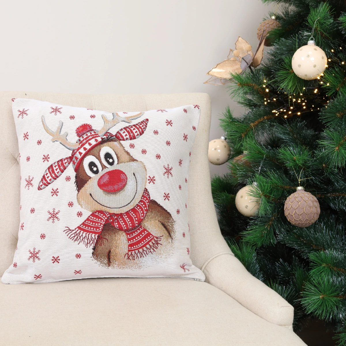 Dvipusis pagalvės užvalkalas Žiemiškas elnias