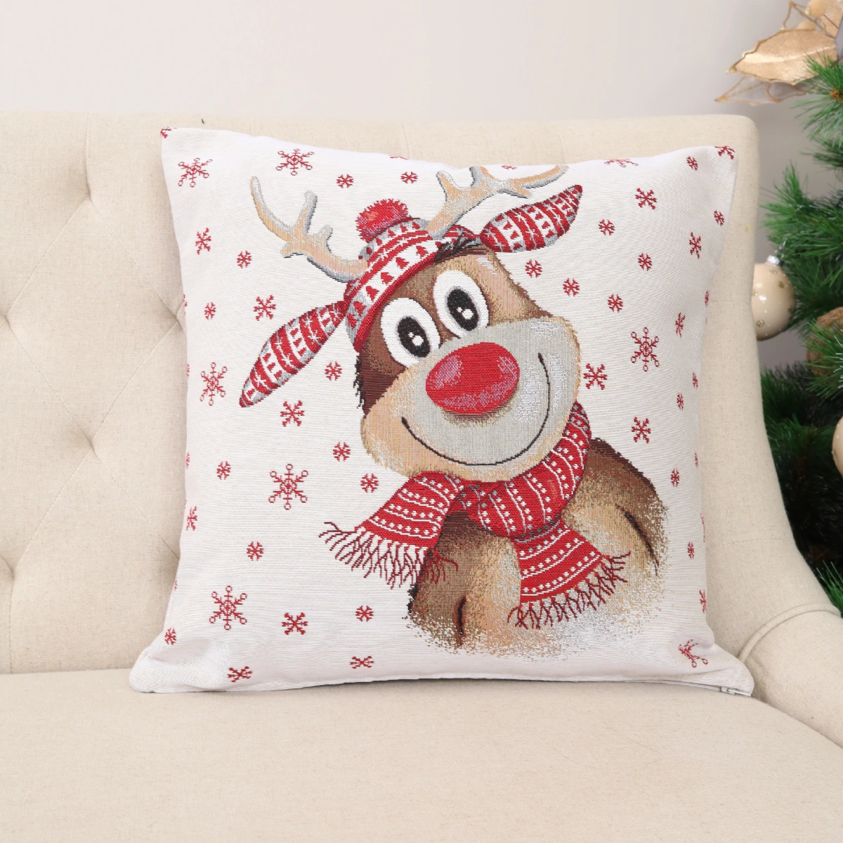 Dvipusis pagalvės užvalkalas Žiemiškas elnias