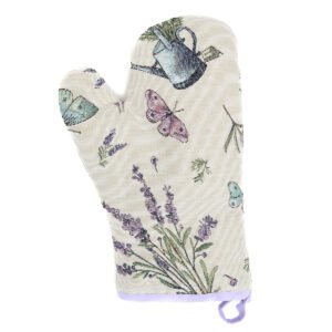 Kitchen Oven Mitt Lavender and Butterflies